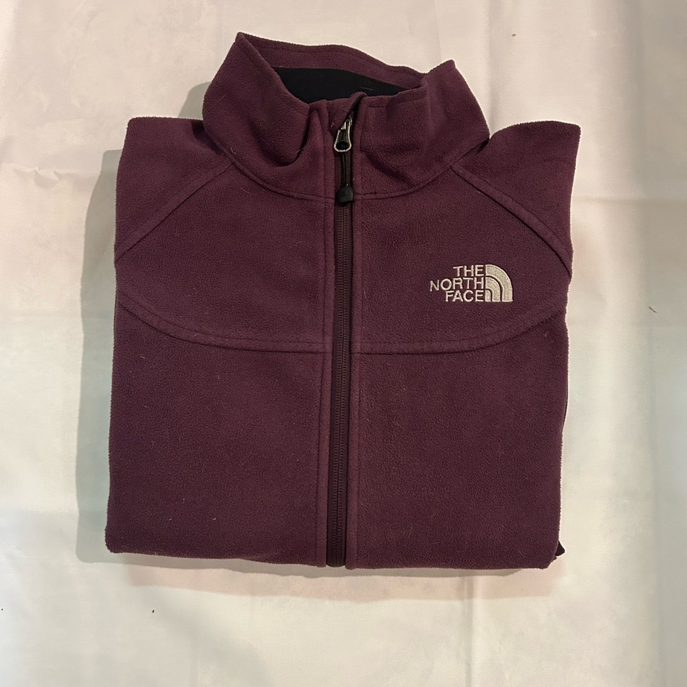 The NORTH FACE Windwall Adjustable Purple Softshell Zip Wind Jacket Womens M